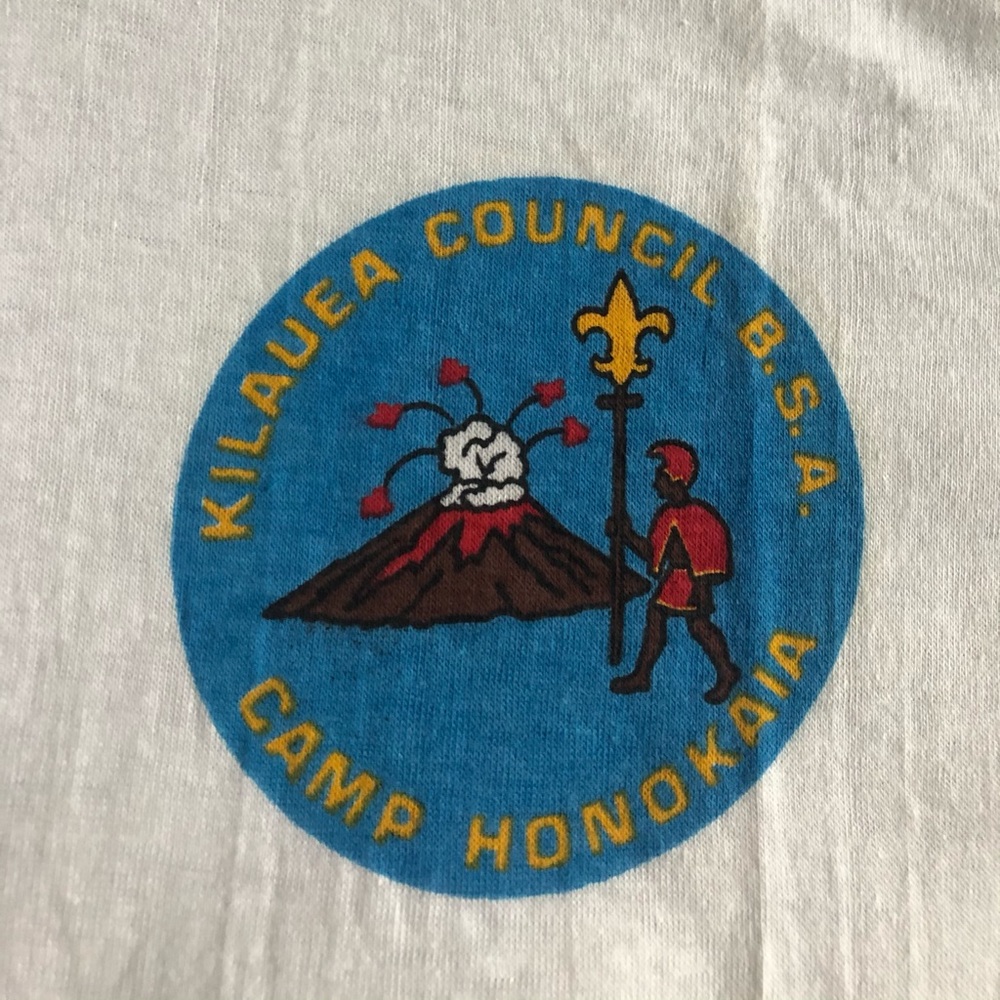 Vintage NEW Old Stock 1970’s Hawaii Kilauea Aloha Council Camp T-shirt